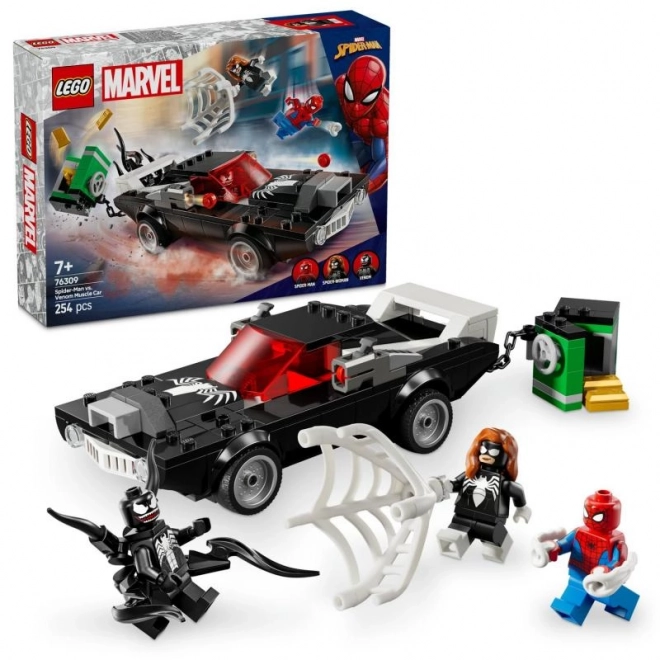 Konstrukcijski set Spider-Man vs Muscle Car Venoma