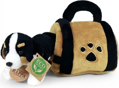 Plišani bernski planinski pas u nosiljci 15 cm eco-friendly