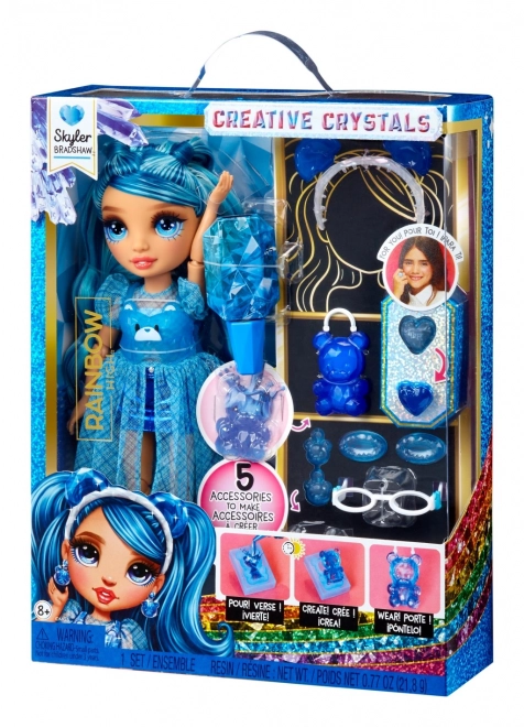 Lutka Rainbow High Creative Crystals - Skyler Bradshaw