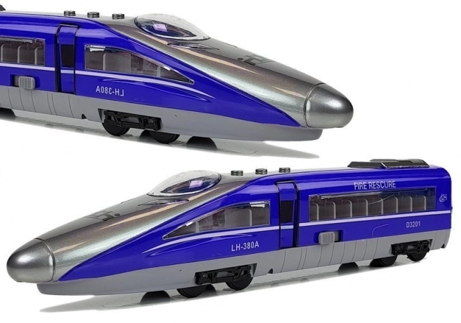 Vlak Pendolino s napinjačem plavi sa zvukom i svjetlom