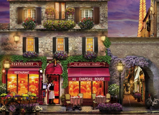 Puzzle EUROGRAPHICS Restoran The Red Hat, Pariz – 1000 dijelova