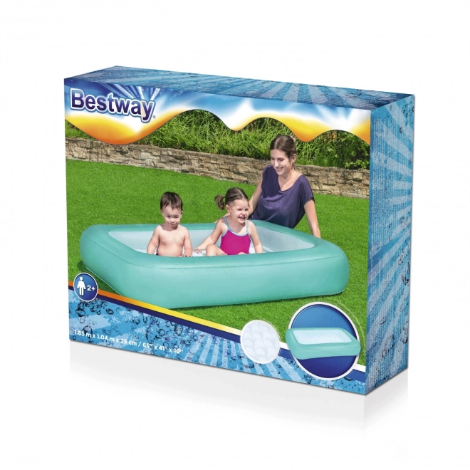 BESTWAY Pravokutni dječji napuhujući bazen 2+ 165x104x25cm + napuhujuće dno