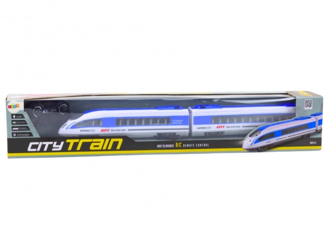 Daljinski upravljani vlak RC svjetla bijela 65 cm