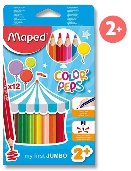 MAPED Jumbo trokutaste bojice Color'Peps 12 komada