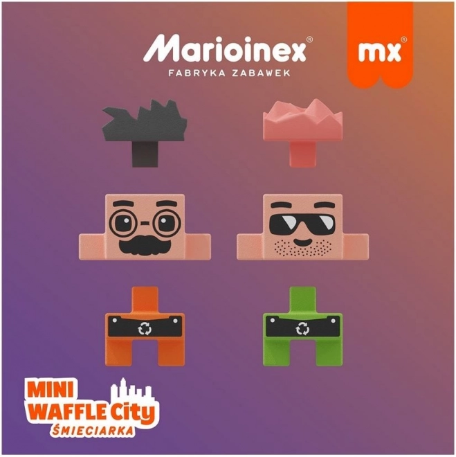 Kreativna građevna igračka Mini Wafle - Smetište 148 komada