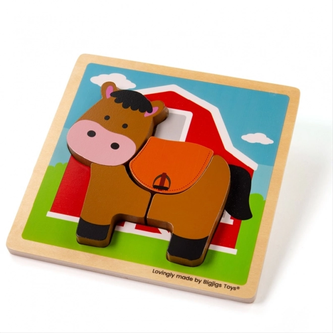 Umetni slagalica Konjić Bigjigs Toys