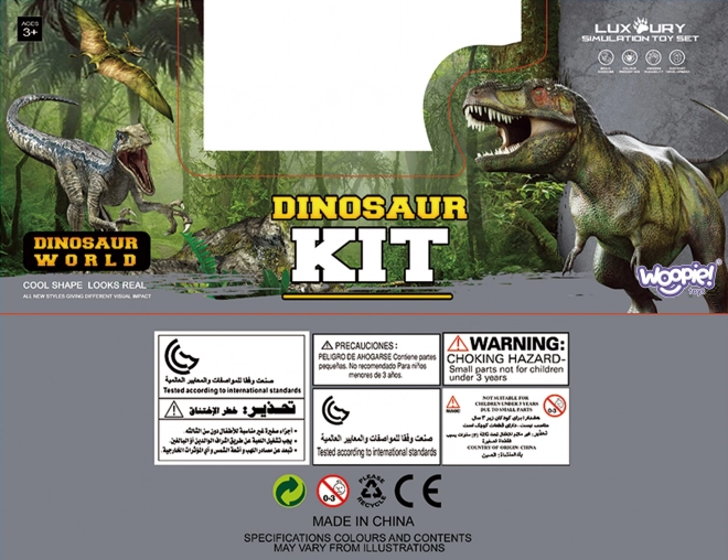 Set figura dinosaura s igrališnim podlogom i kovčegom