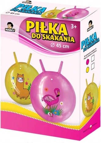 Skakajuća lopta s rogovima Flaming 45 cm