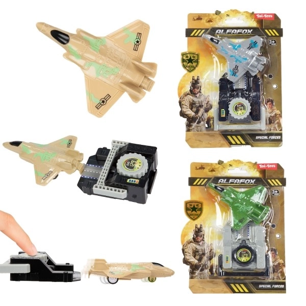 Plastični izbacivački avion 10 cm