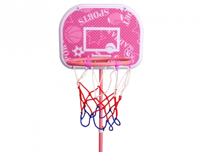 Ružičasta košarkaška set za djecu 170 cm