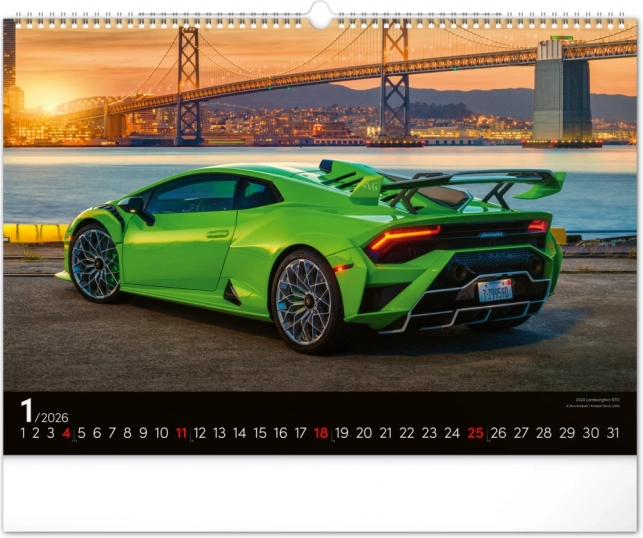 Zidni kalendar Brzi Automobili 2026