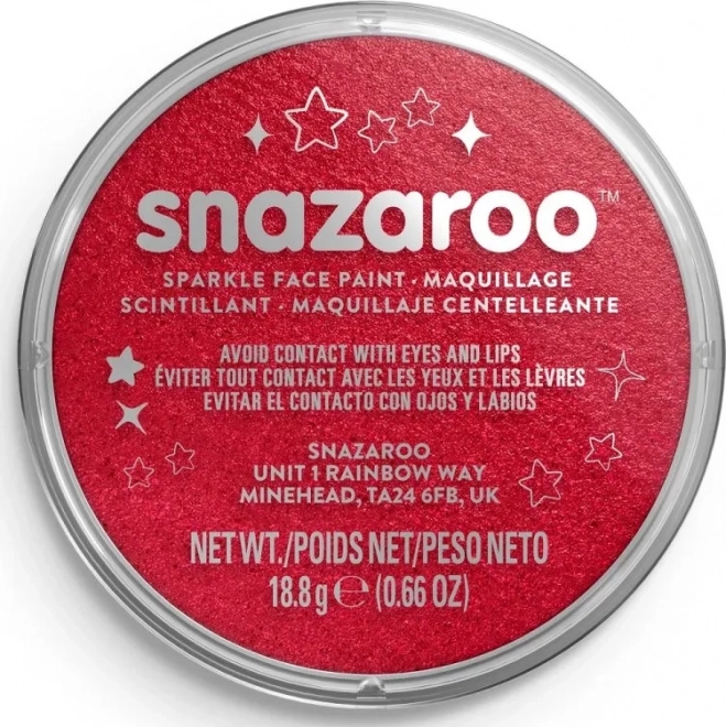 SNAZAROO Sjajna Crvena Boja za Lice 18ml