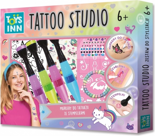 set markera za tetoviranje s pečatima tattoo studio