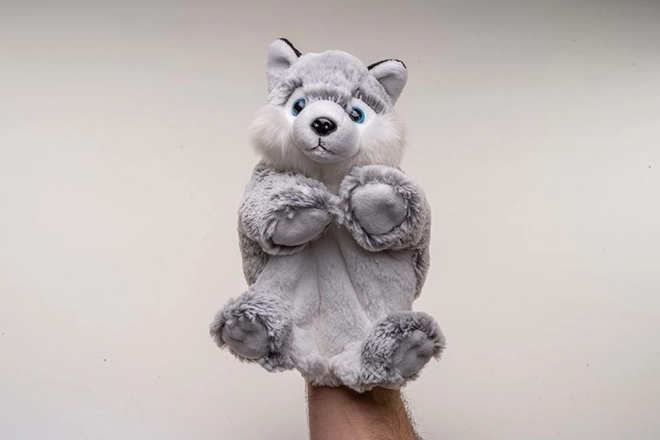 Plišana Pas Husky lutka 25 cm
