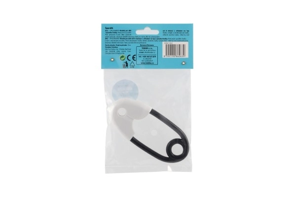 Zvečka štipaljka plast 12cm crnobijela 12x19cm u vrećici 0+
