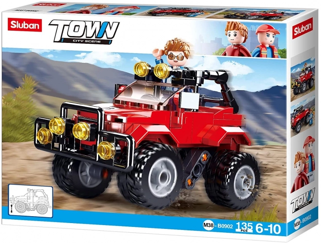 Sluban Town M38-B0902 Jeep crveni