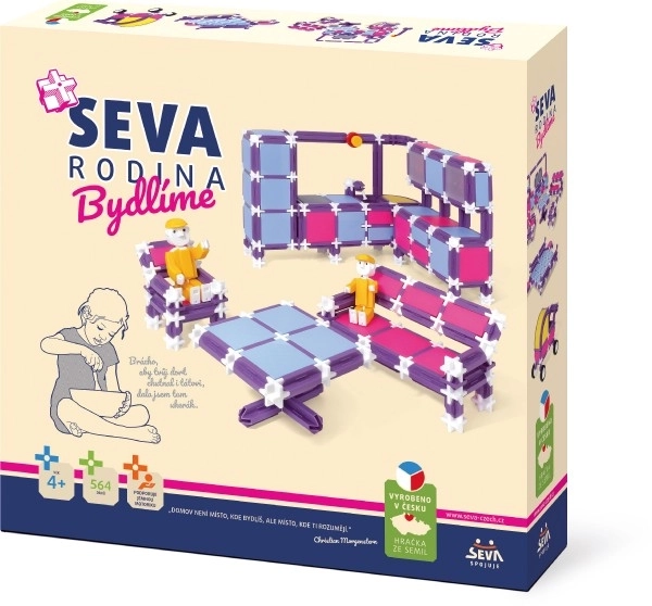 Građevinski set SEVA OBITELJ Stanovanje plastika 564 kom u kutiji 35x33x7cm