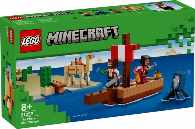 LEGO Minecraft 21259 Plovidba na gusarskom brodu