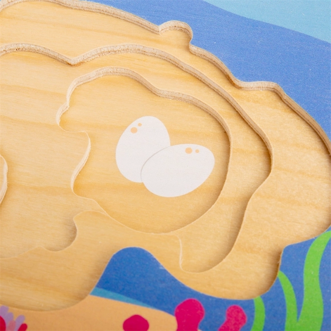 Bigjigs Toys Puzzle Životni ciklus Želve