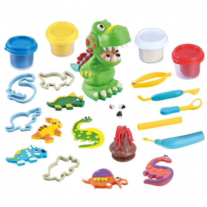 Set za dentista Dino modelina Playgo 4x56 g