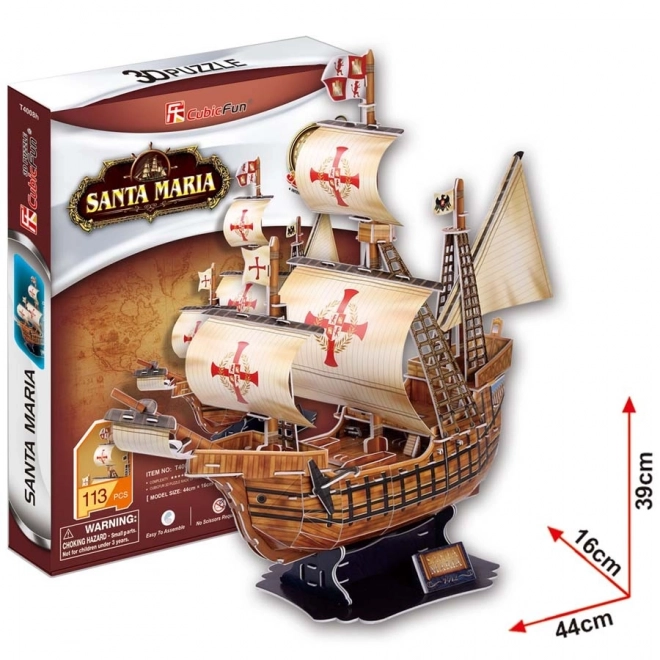 3D Puzzle Brod Santa Maria