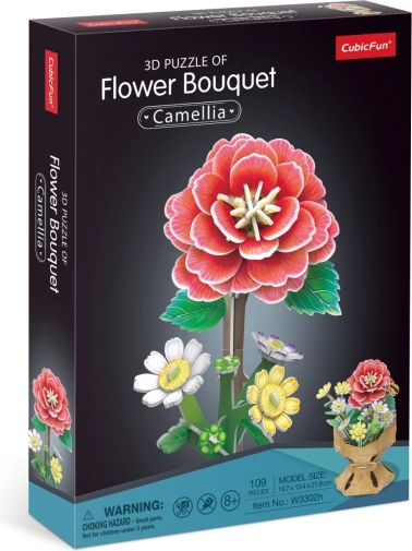 3D puzzle Buket kamelija