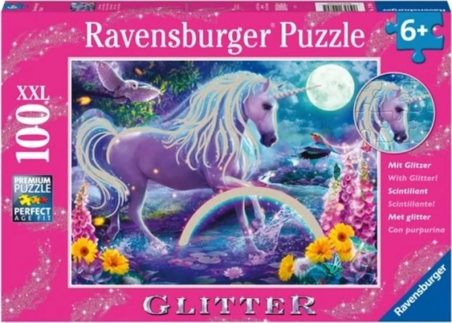 Ravensburger puzzle s blještavim jednorogom 100 dijelova