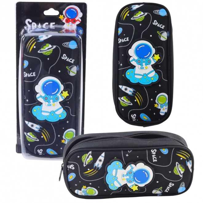 Pernica Space s astronautom, dva džepa, crna