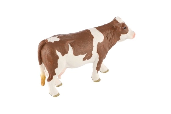 Realističan model plastične krave češkog šarenog soja 12 cm