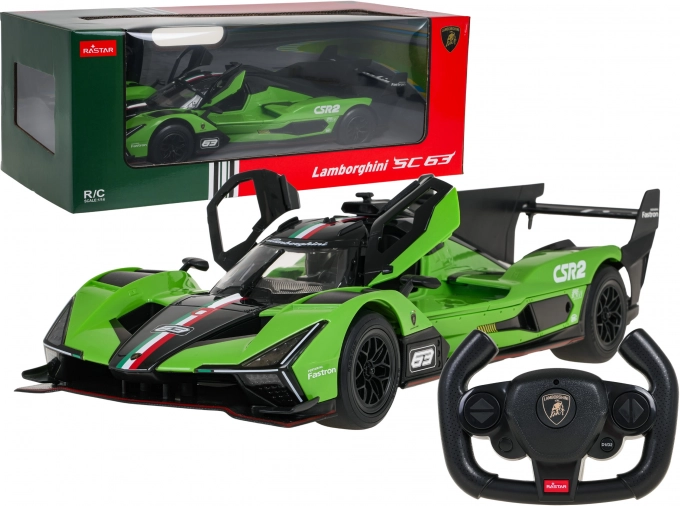 Rastar daljinski upravljani automobil 1:14 Lamborghini SC63 zeleni