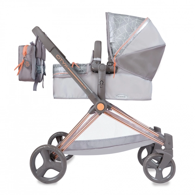 DeCuevas 81777 Sklopiva kolica za lutke 3 u 1 s ruksakom CITY X 2024 - 73 cm