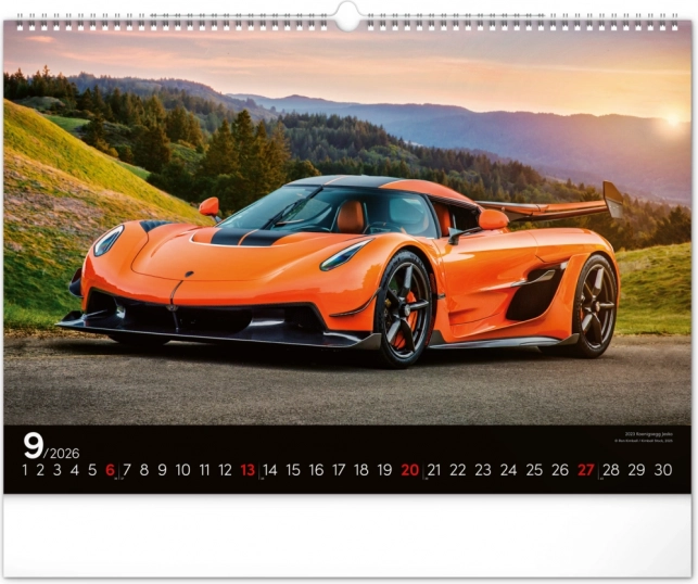 Zidni kalendar Brzi Automobili 2026