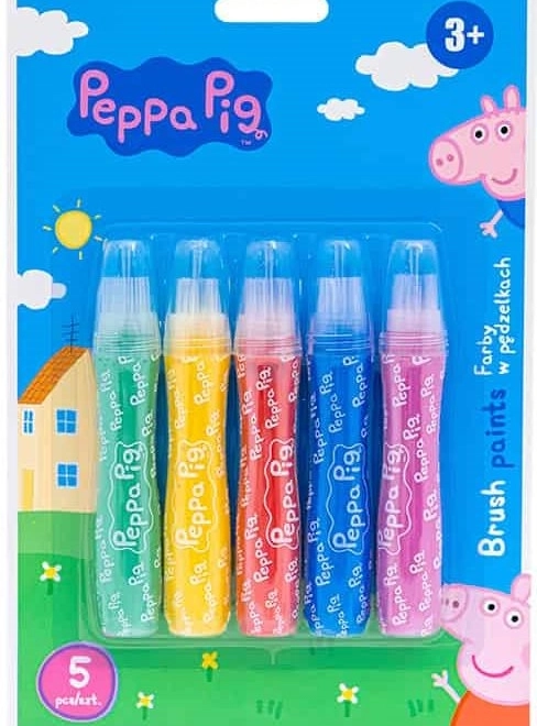 Boje u kistovima ASTRA PEPPA PRASE, 5 kom