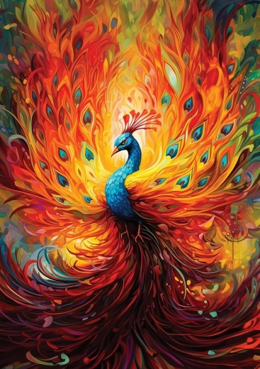 Slagalica Šareni paun 1500 dijelova ART PUZZLE