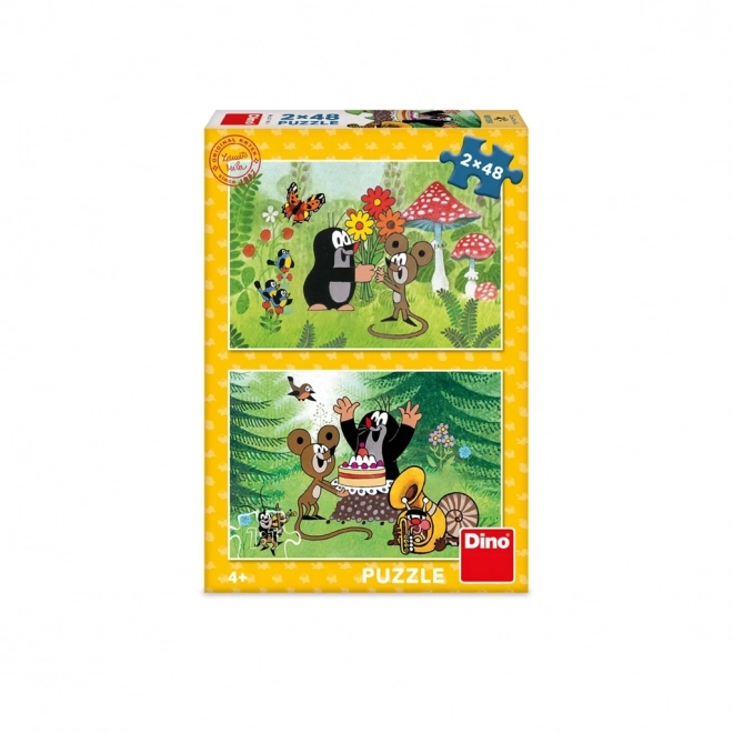 Dino Puzzle Krtko Proslava