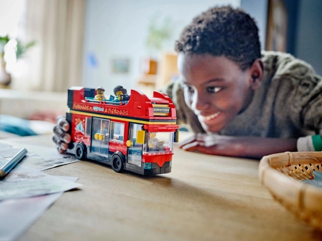 LEGO City 60407 Crveni dvospratni panoramski autobus