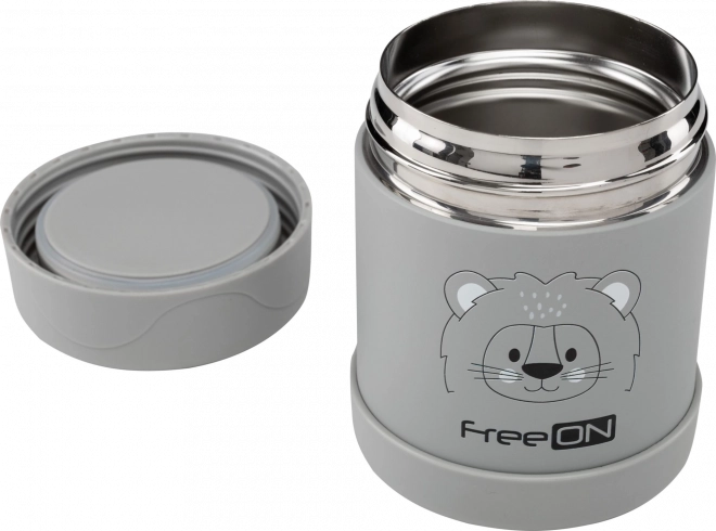 FreeON Termodóza za hranu nehrđajući čelik 350 ml siva