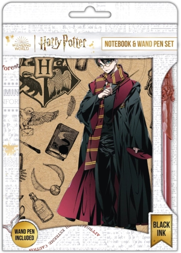 Harry Potter bilježnica s olovkom Navy & Gold