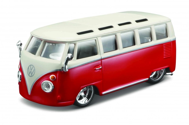 Volkswagen Van Samba crveno-bijela 1:32 od Bburago
