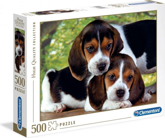 Puzzle 500 dijelova – psići Clementoni