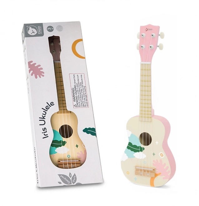 Klasični svijet drveno ukulele za djecu ružičasto