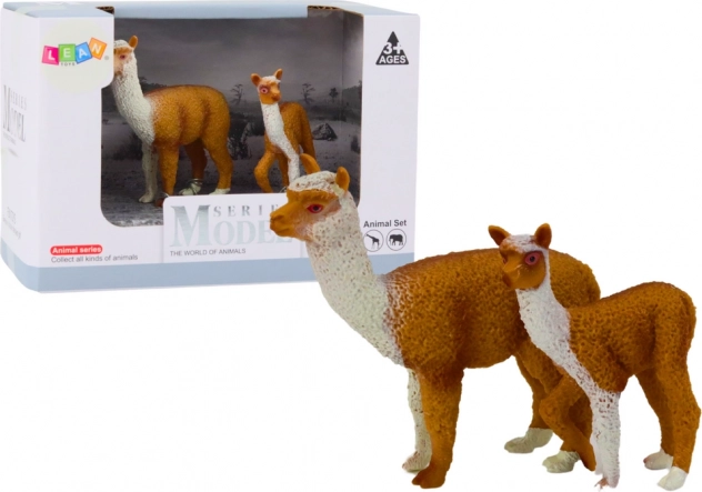 Figurica lame s mladunčetom – set 8 i 6 cm