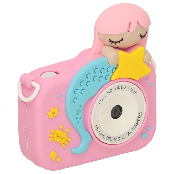 Ružičasti digitalni fotoaparat za djecu