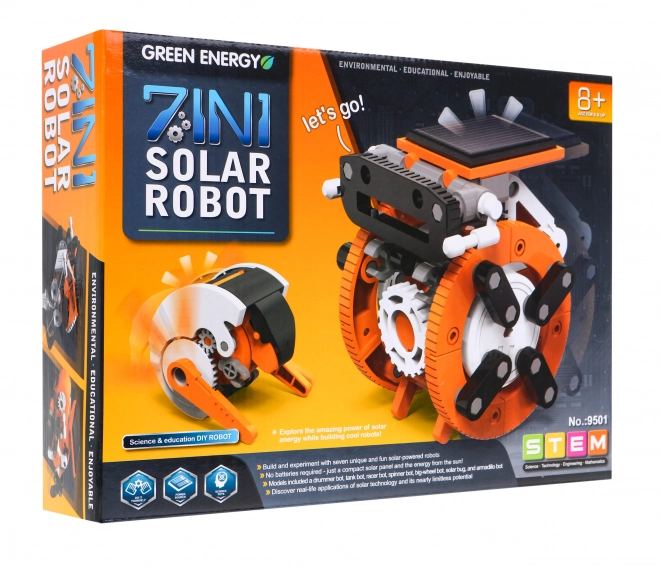Komplet solarnih robota 7u1 za izgradnju za djecu 8+ Interaktivne funkcije