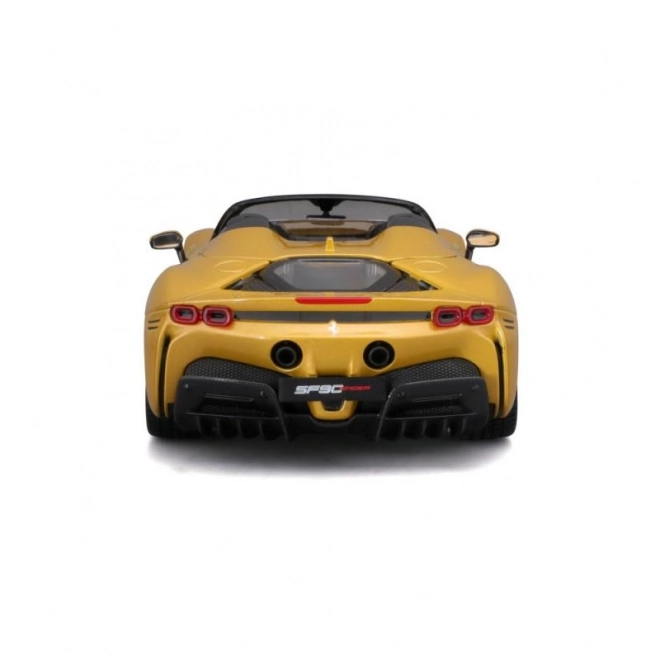 Bburago Ferrari SF90 Spider u mjerilu 1:18 - žuti