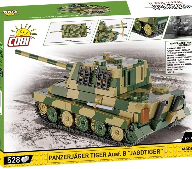 Konstrukcijski set Tenk Panzerjäger Tiger Ausf. B Jagdtiger