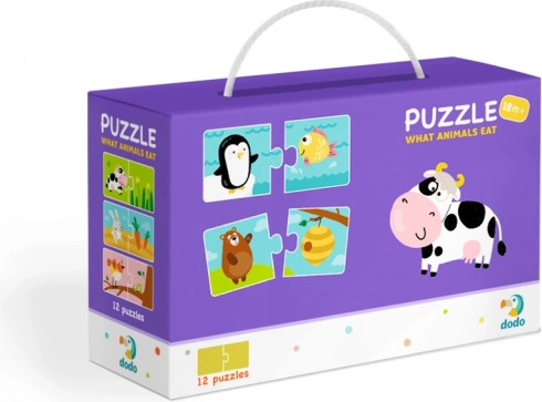 DODO puzzle Što jedu životinje? 12×2 dijela