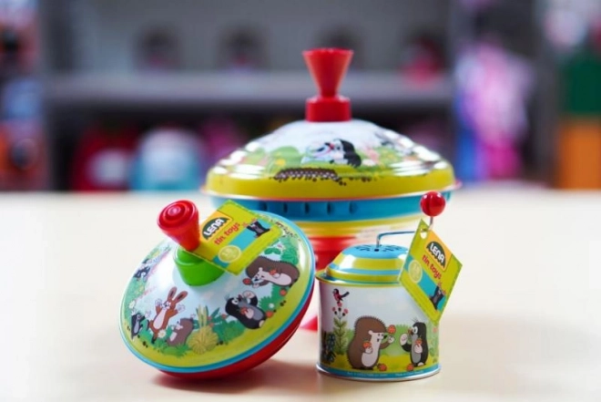 Káča rotirajući Krtek metal/plastika 13cm