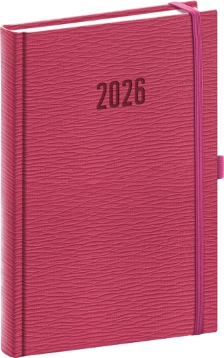 Dnevni dnevnik NOTIQUE Rivoli 2026 ružičasti 15 x 21 cm