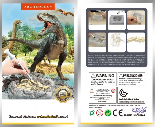Woopie kreativna igračka dinosaurus kostur iskopavanja
